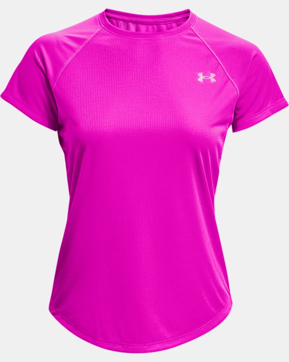 Women's UA Speed Stride Short Sleeve, Pink, pdpMainDesktop image number 4